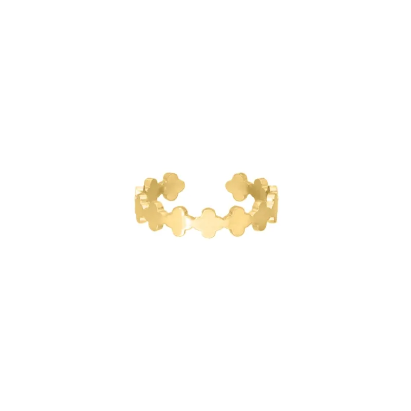 Finaste Multi clover ring goudkleurig Online