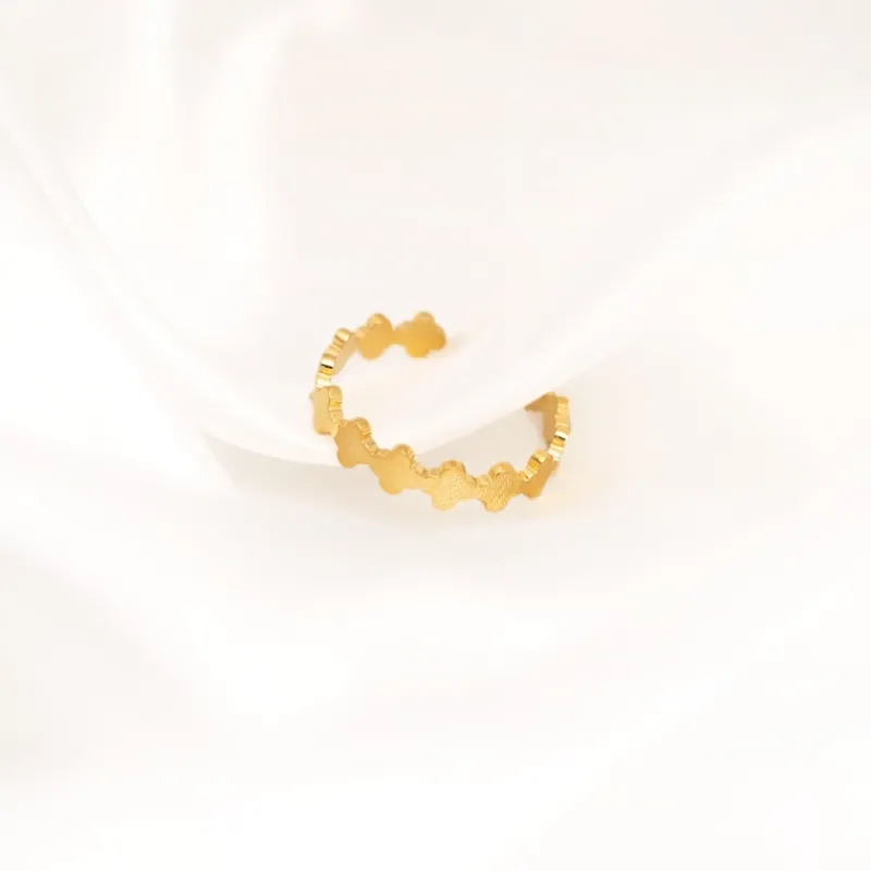 Finaste Multi clover ring goudkleurig Online