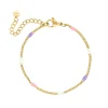 Finaste Multicolor armband goudkleurig Fashion