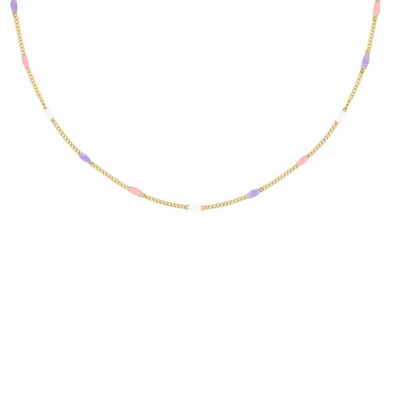 Finaste Multicolor ketting goudkleurig Discount