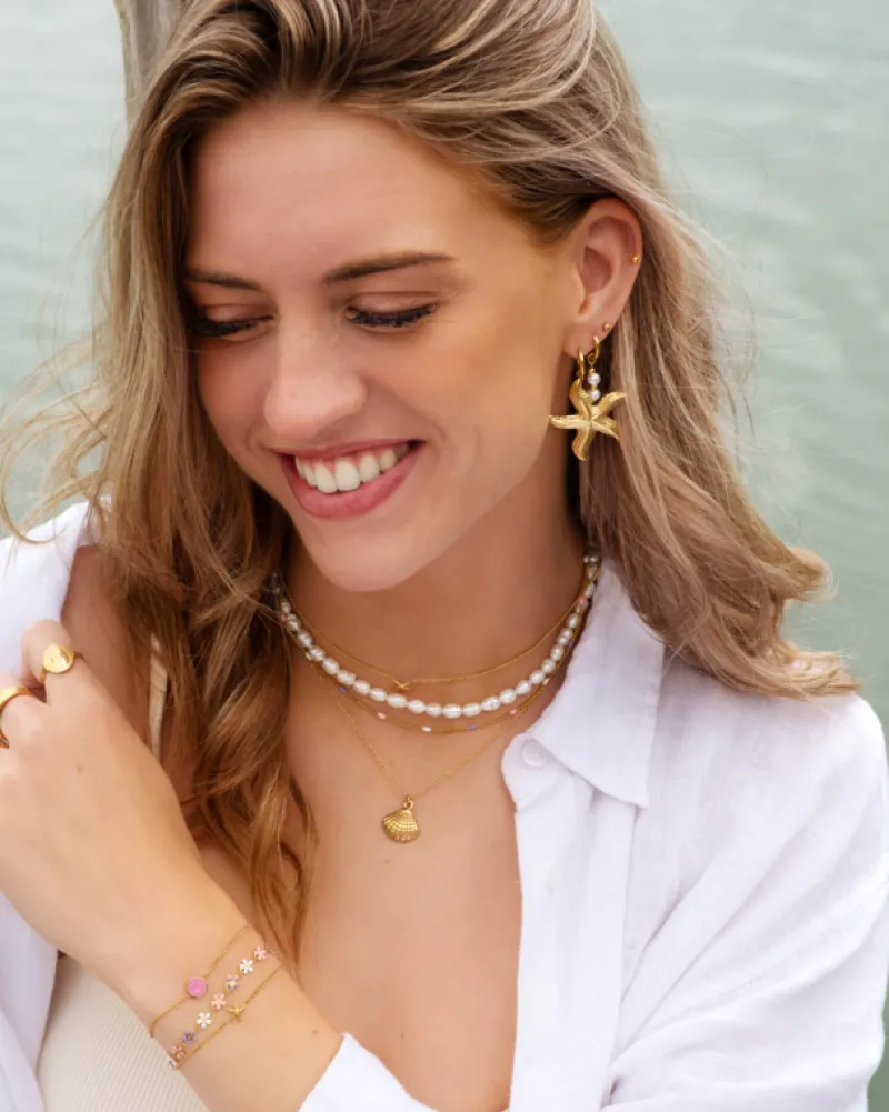 Finaste Multicolor ketting goudkleurig Discount