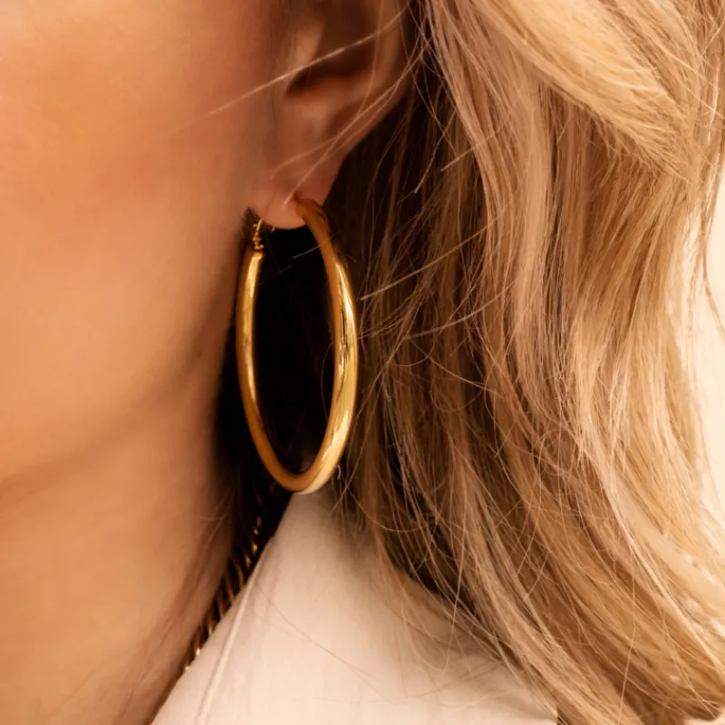 Finaste Musthave hoops large goudkleurig Best