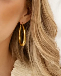 Finaste Musthave oorringen ovaal goudkleurig New
