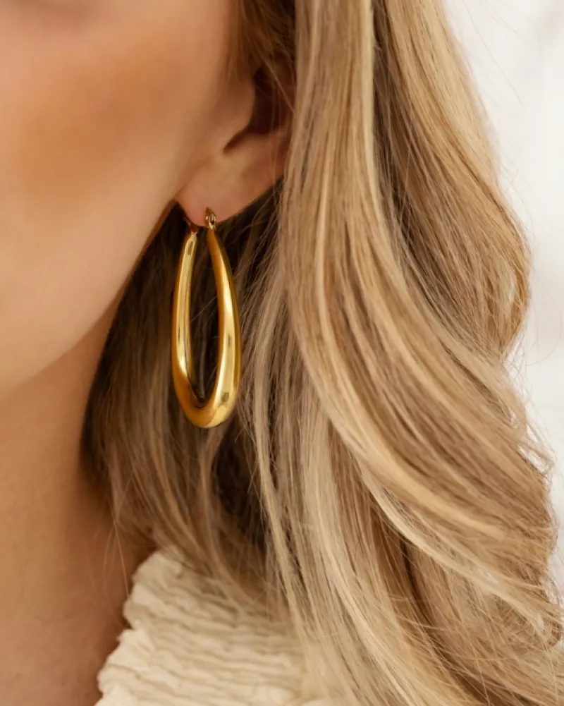 Finaste Musthave oorringen ovaal goudkleurig New