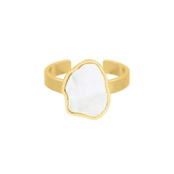 Finaste Musthave ring sea shell goudkleurig Fashion