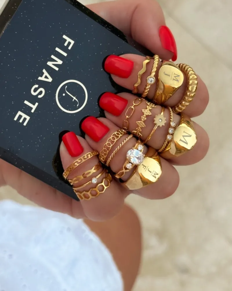 Finaste Musthave ring vintage goudkleurig Online