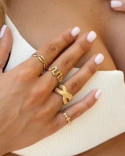 Finaste Musthave ring vintage goudkleurig Online