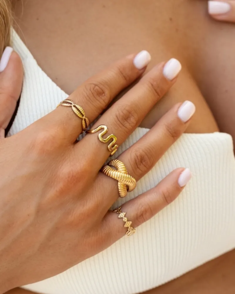 Finaste Musthave ring vintage goudkleurig Online