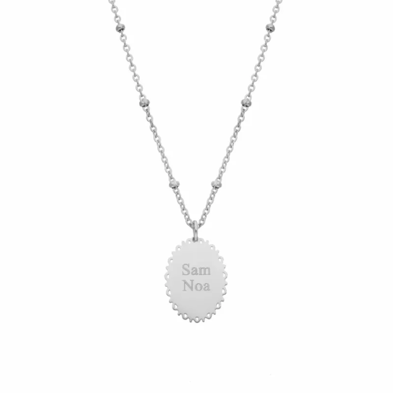 Finaste Naam ketting ovaal Outlet
