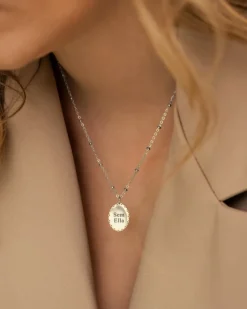 Finaste Naam ketting ovaal Outlet