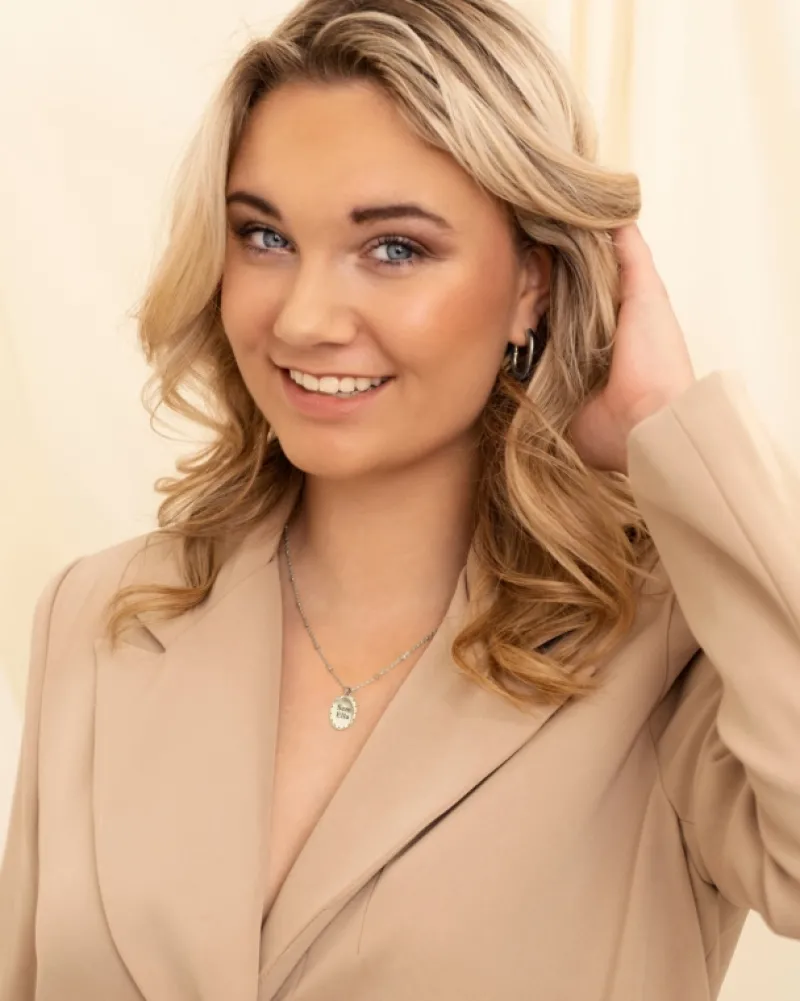 Finaste Naam ketting ovaal Outlet