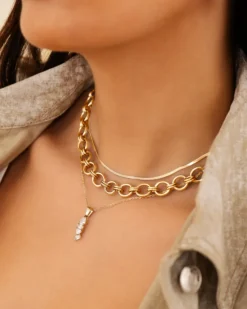 Finaste Necklace glam stones goldplated New
