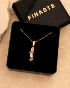 Finaste Necklace glam stones goldplated New