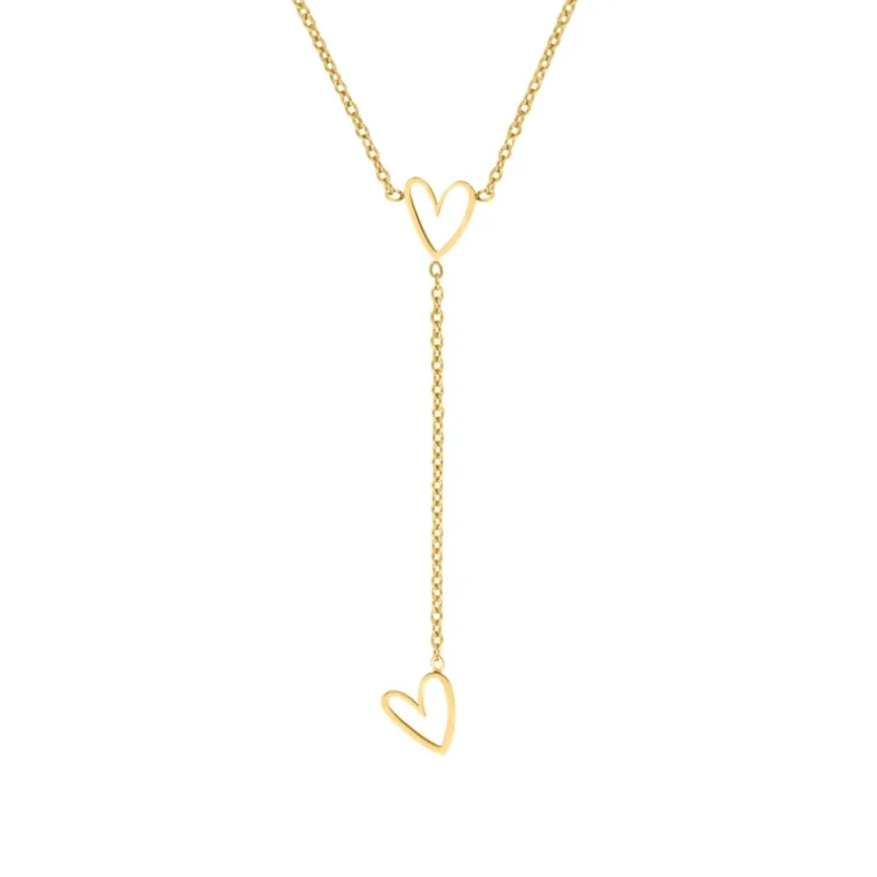 Finaste Necklace Musthave hearts goldplated Fashion