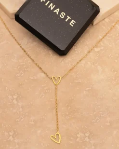 Finaste Necklace Musthave hearts goldplated Fashion