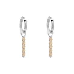 Finaste Oorbellen champagne beads New