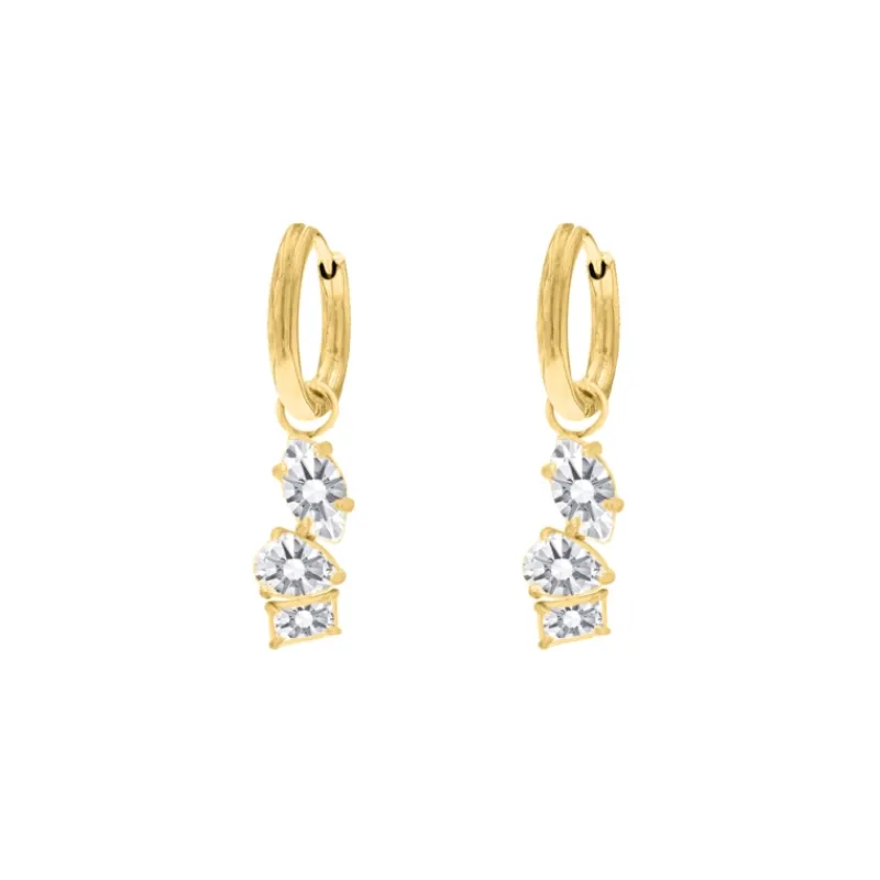 Finaste Oorbellen chic gems goudkleurig Fashion