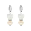 Finaste Oorbellen heart & pearl peach Hot