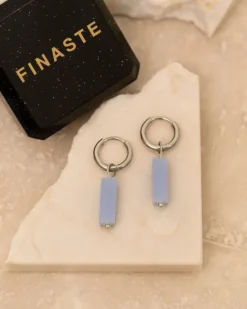 Finaste Oorbellen icey blue Online