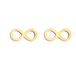 Finaste Oorbellen Infinity Teken Goud Kleurig Clearance