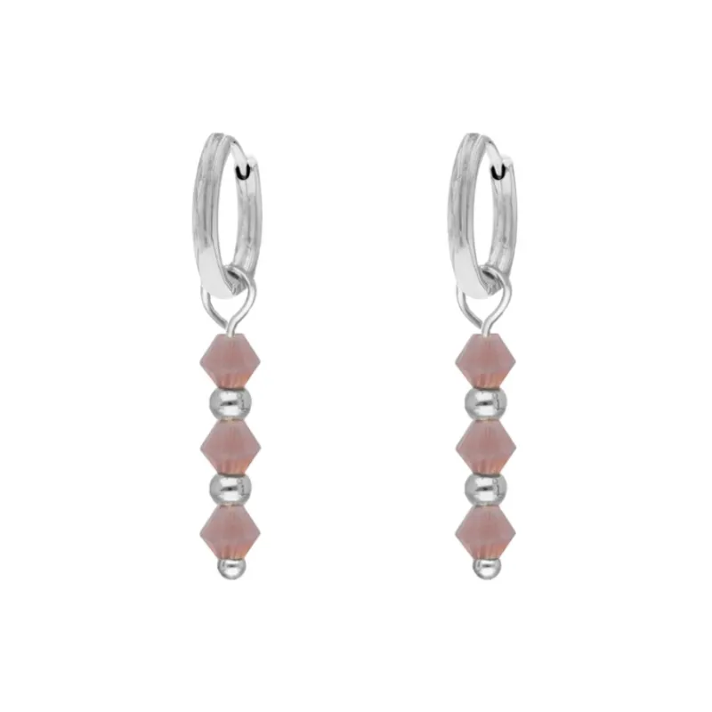 Finaste Oorbellen lila beads Clearance