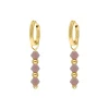 Finaste Oorbellen lila beads goldplated Outlet