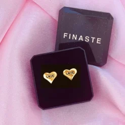 Finaste Oorbellen love hartje kleur goud Online