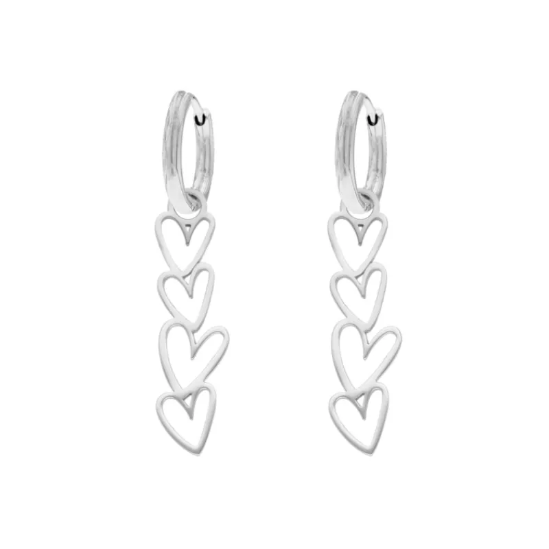 Finaste Oorbellen love hearts Sale