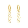 Finaste Oorbellen love hearts goudkleurig Sale