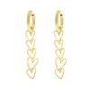 Finaste Oorbellen love hearts multi goudkleurig Best