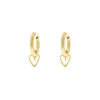 Finaste Oorbellen one love heart goudkleurig Discount