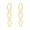 Finaste Oorbellen organic circles goudkleurig Clearance