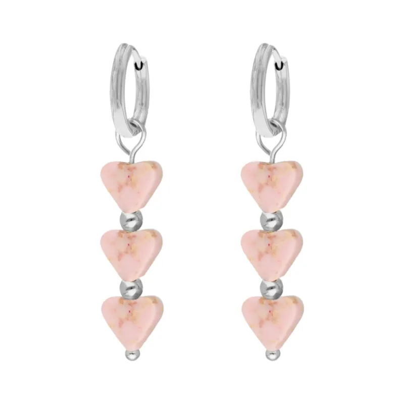 Finaste Oorbellen pink love Outlet