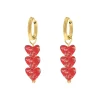 Finaste Oorbellen red love goudkleurig Online