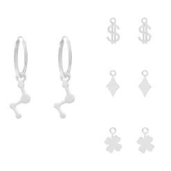 Finaste Oorbellen set met bedeltjes Outlet