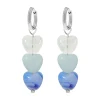Finaste Oorbellen triple blue hearts Clearance
