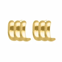 Finaste Oorbellen triple statement goudkleurig Sale