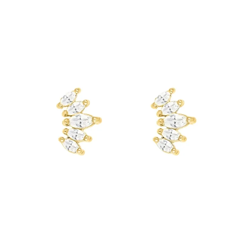 Finaste Oorknopjes sparkling goud kleurig Outlet