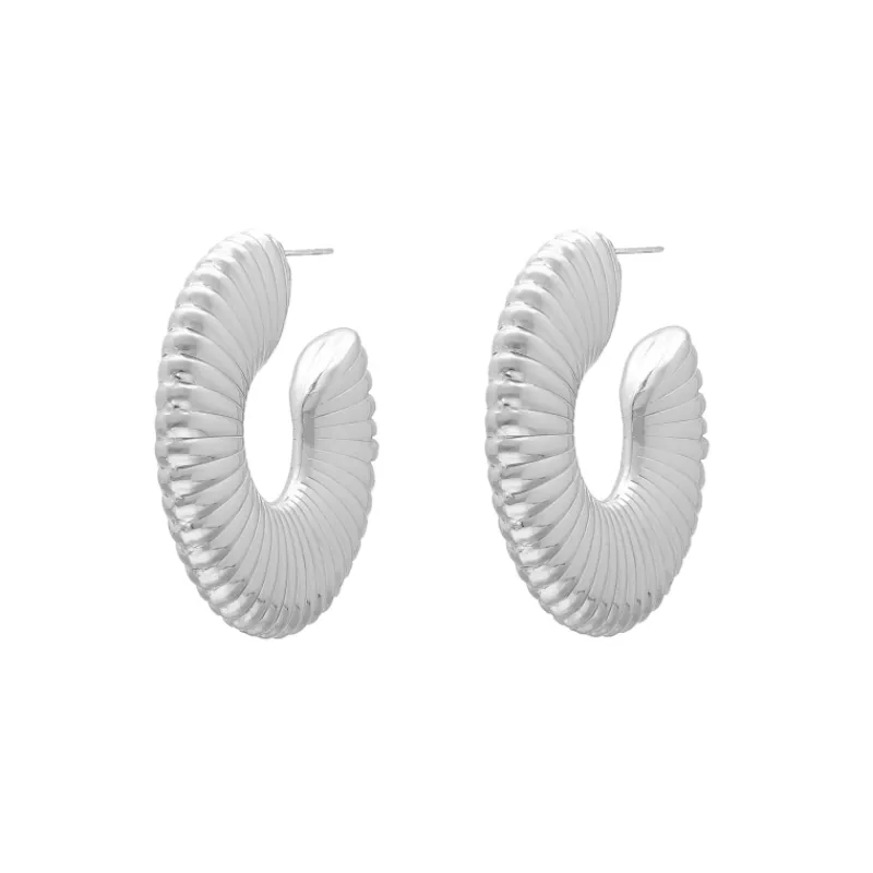 Finaste Oorringen chunky striped Outlet