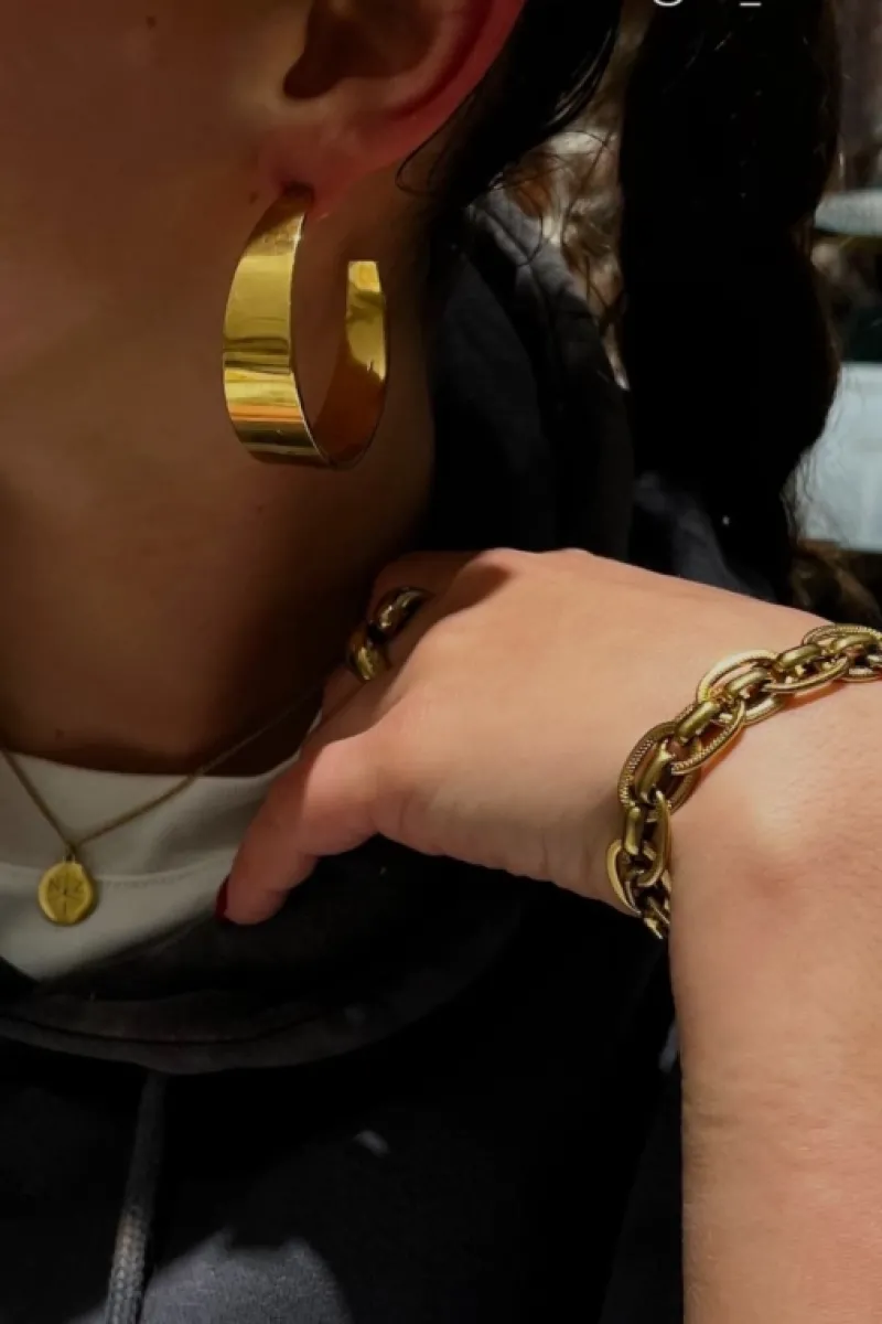 Finaste Oorringen statement kleur goud Sale