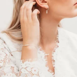 Finaste Oorringen twee pareltjes sterling zilver Discount