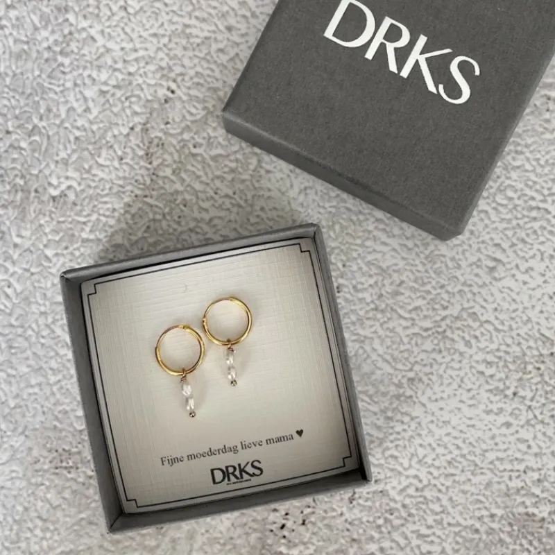 Finaste Oorringen twee pareltjes verguld sterling zilver Discount
