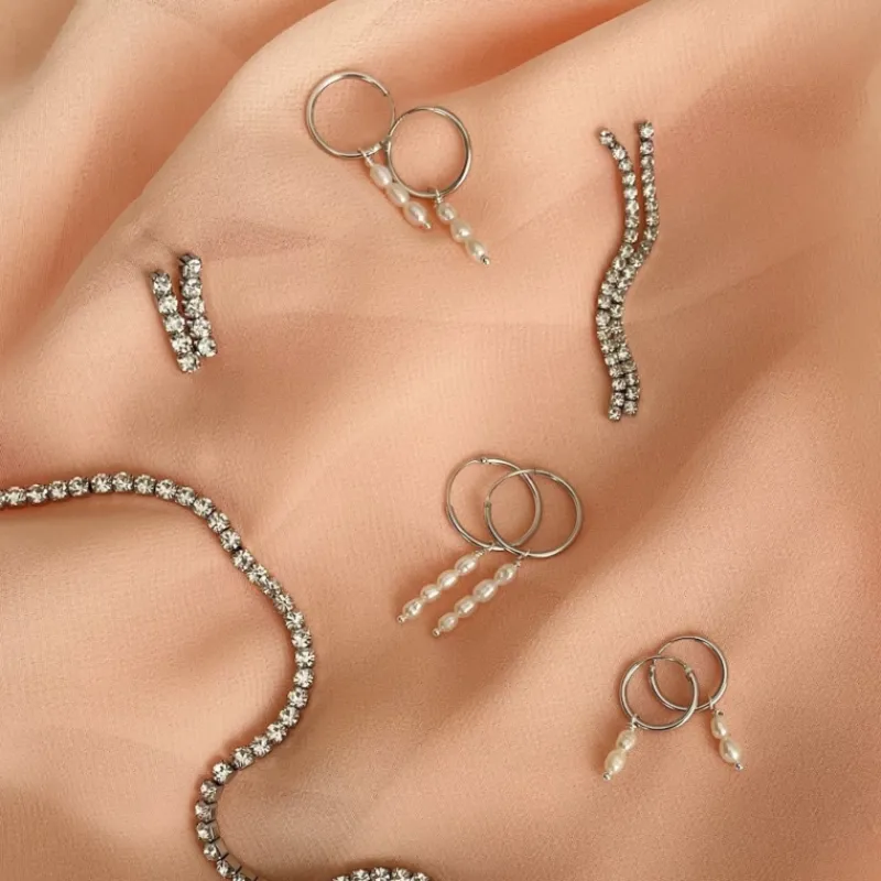 Finaste Oorringen twee pareltjes sterling zilver Discount
