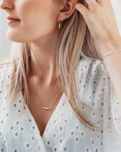 Finaste Oorringen twee pareltjes sterling zilver Discount