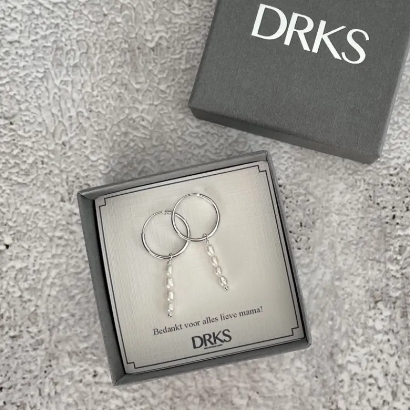 Finaste Oorringen vier pareltjes sterling zilver Sale