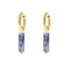 Finaste Oorringetjes blue spot jasper beads goudkleurig Online