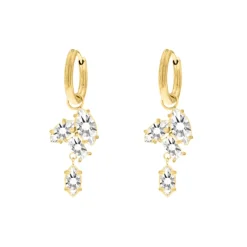 Finaste Oorringetjes Exclusive Gems Goudkleurig Clearance