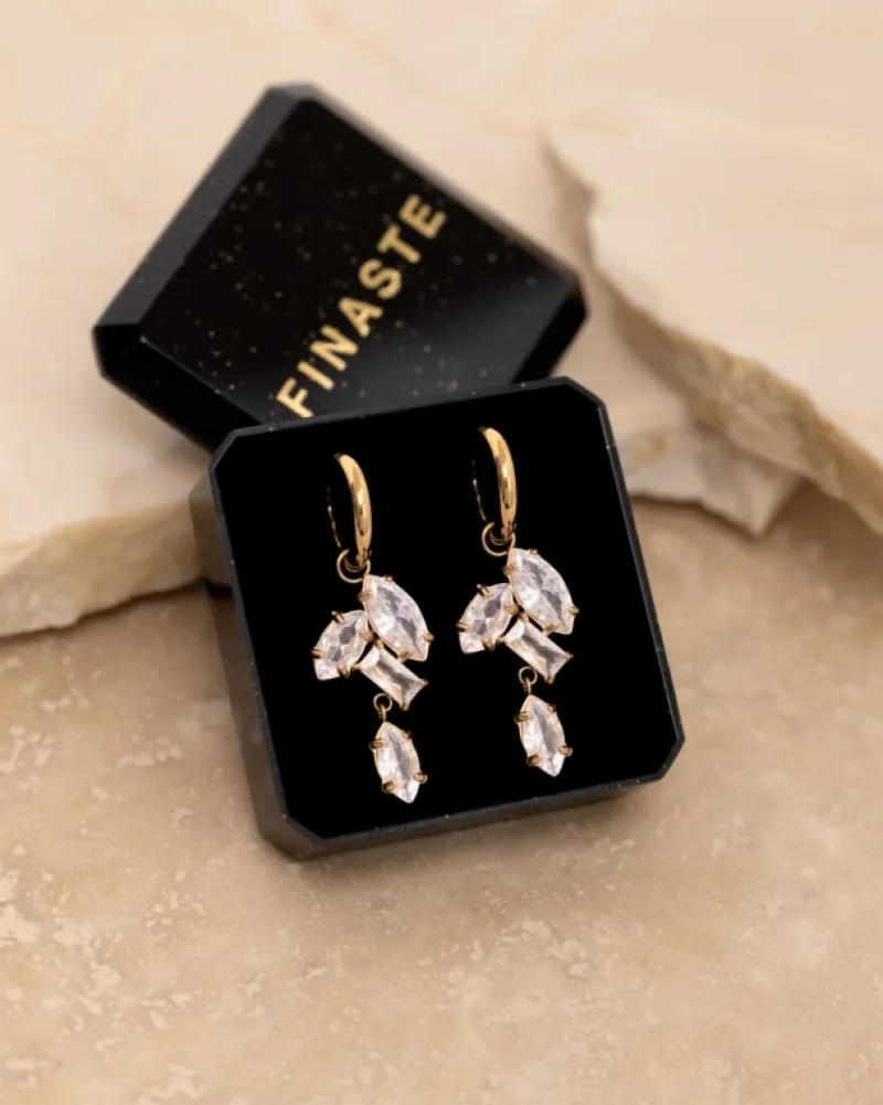 Finaste Oorringetjes Exclusive Gems Goudkleurig Clearance