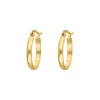 Finaste oorringetjes hammered goldplated Online