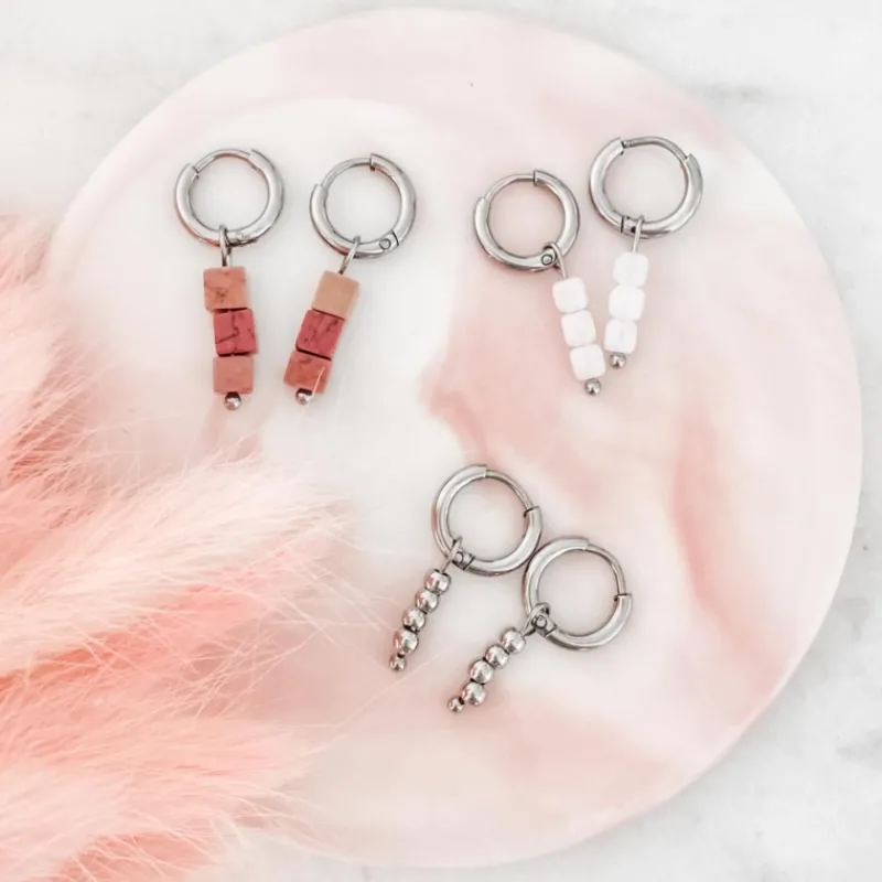 Finaste Oorringetjes met bolletjes hanger Discount